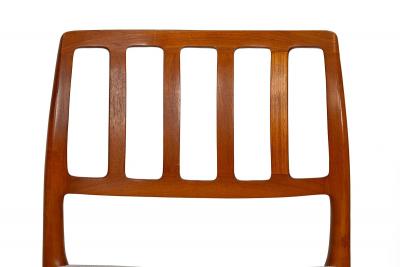 Set of 6 Danish Mid Century Modern Teak Model 83 Niels Moller Dining Chairs