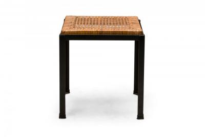 Set of 6 Danny Ho Fong Tropi Cali Osetsu Dai Woven Cane and Angle Iron Stool