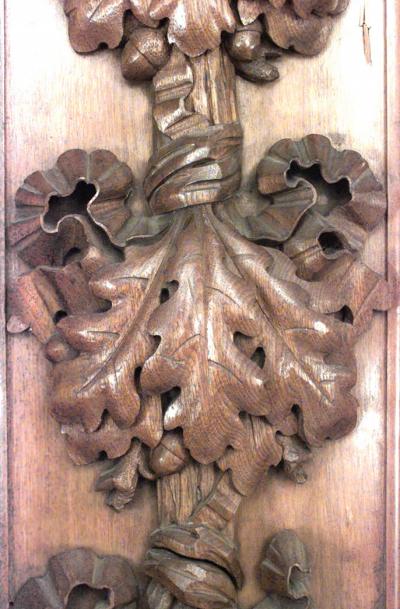 Set of 6 English Georgian Carved Mahogany Pilasters