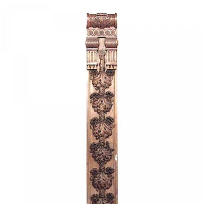 Set of 6 English Georgian Carved Mahogany Pilasters