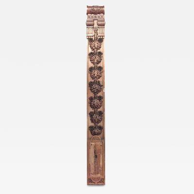 Set of 6 English Georgian Carved Mahogany Pilasters
