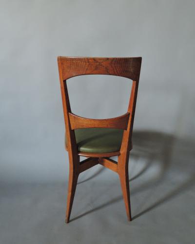 Set of 6 Fine French 1950s 1960s Dining Chairs