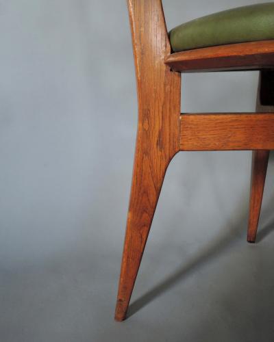 Set of 6 Fine French 1950s 1960s Dining Chairs