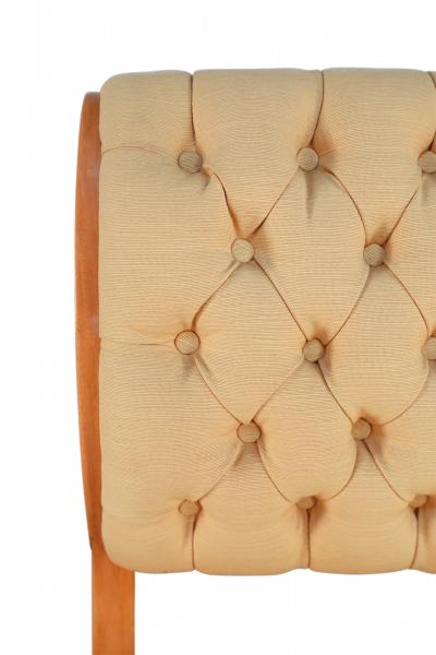 Set of 6 French Sycamore Silk Side Chairs