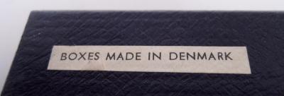 Set of 6 Georg Jensen USA Danish Modern Enamel Demitasse Spoons