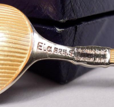 Set of 6 Georg Jensen USA Danish Modern Enamel Demitasse Spoons