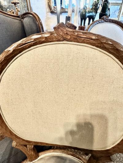 Set of 6 Italian Faux Bois Dining Chairs