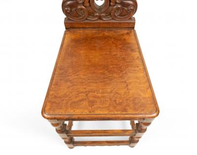 Set of 6 Italian Renaissance Oak Cupid Sgabelli