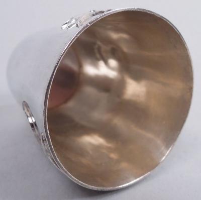 Set of 6 Japanese Silver Firewater Dragon Shot Glasses