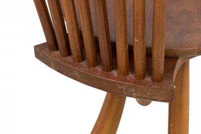 Set of 6 Jeffrey Greene Mid Century American Modern Walnut High Back Dining Side