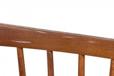 Set of 6 Jeffrey Greene Mid Century American Modern Walnut High Back Dining Side