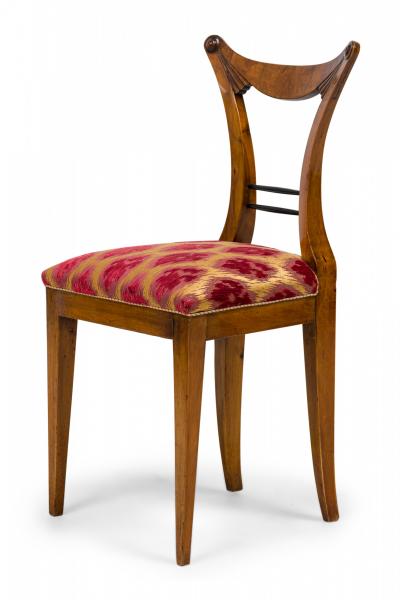 Set of 6 Josef Danhauser Biedermeier Viennese Upholstered Dining Chairs