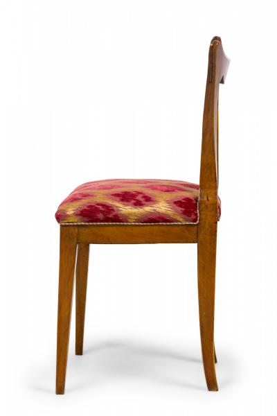 Set of 6 Josef Danhauser Biedermeier Viennese Upholstered Dining Chairs