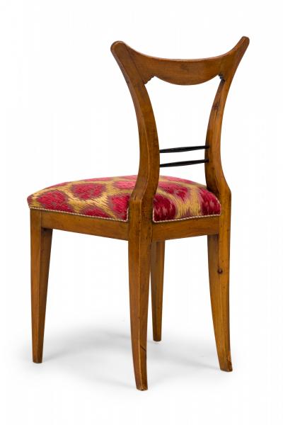 Set of 6 Josef Danhauser Biedermeier Viennese Upholstered Dining Chairs