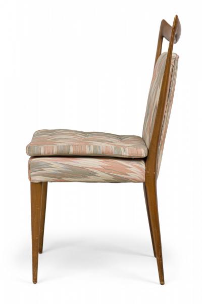 Set of 6 Melchiorre Bega Mid Century Italian Zigzag Upholstered Dining Chairs