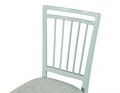 Set of 6 Mid Century Modern Dining Chairs in Sage Green Lacquer