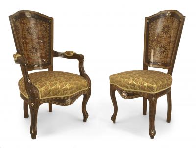 Set of 6 Middle Eastern Syrian Dining Chairs