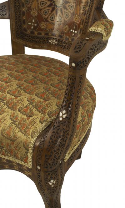 Set of 6 Middle Eastern Syrian Dining Chairs