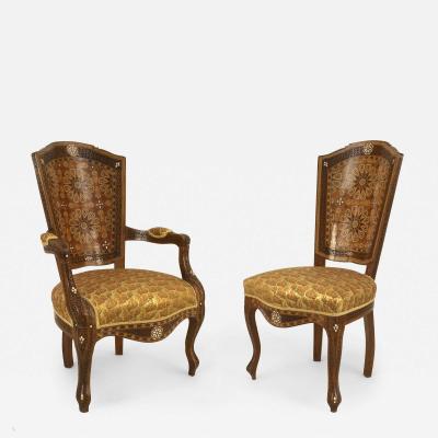 Set of 6 Middle Eastern Syrian Dining Chairs