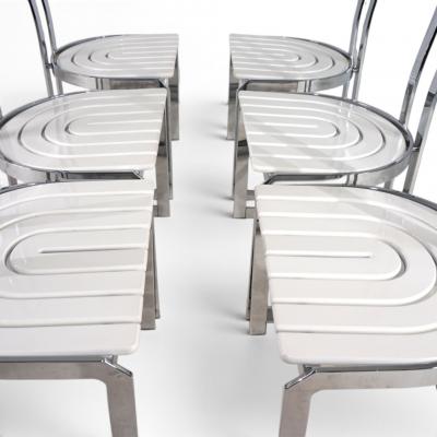 Set of 6 Postmodern Allmilm Dining Chairs 1980