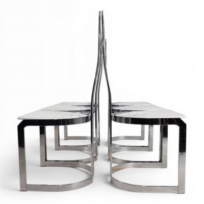 Set of 6 Postmodern Allmilm Dining Chairs 1980