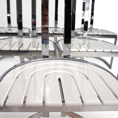 Set of 6 Postmodern Allmilm Dining Chairs 1980