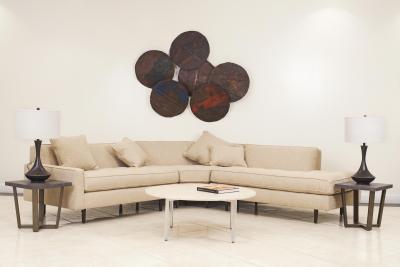 Set of 6 Recycled Oil Drum Metal Wall Art Hangings