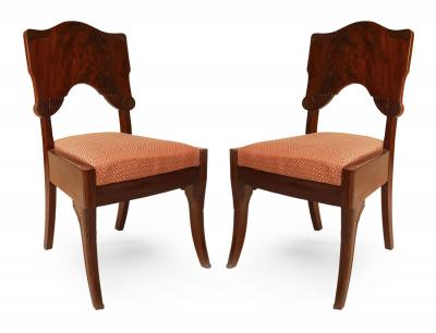 Set of 6 Russian Mahogany Side Chairs