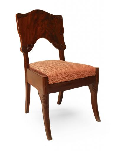 Set of 6 Russian Mahogany Side Chairs