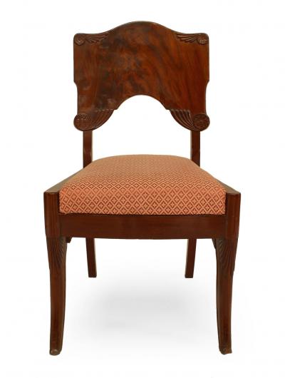 Set of 6 Russian Mahogany Side Chairs