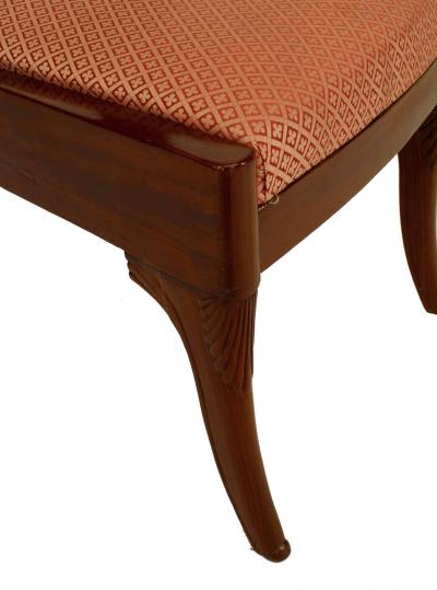 Set of 6 Russian Mahogany Side Chairs