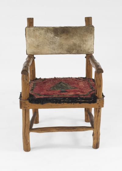 Set of 6 Rustic Adirondack Arm Chairs