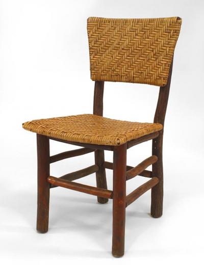 Set of 6 Rustic Old Hickory Side Chairs