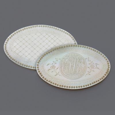 Set of 63 Qing Dynasty Chinese mother of pearl counters