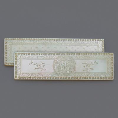 Set of 63 Qing Dynasty Chinese mother of pearl counters