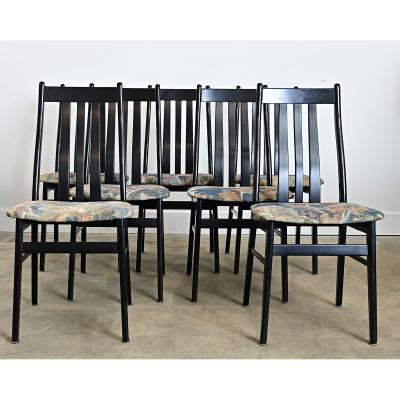 Set of 7 Mid Century Chairs from Denmark