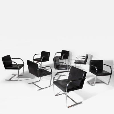 Set of 8 Brno Side Chairs by Ludwig Mies van der Rohe for Knoll