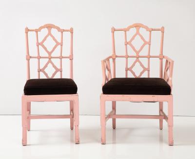 Set of 8 Chinese Chippendale Style Chairs