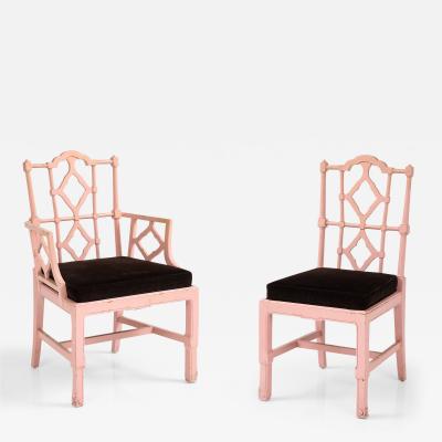 Set of 8 Chinese Chippendale Style Chairs