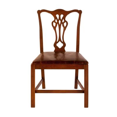 Set of 8 Chippendale Style Dining Chairs England c 1900