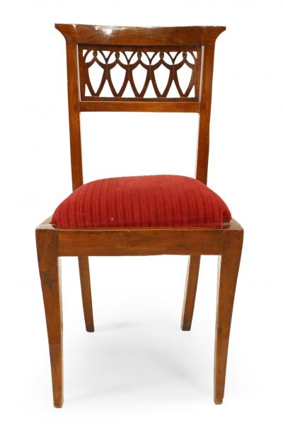 Set of 8 Continental Baltic Mahogany Side Chairs