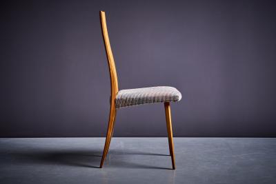 Set of 8 Dining Chairs by Ernst Martin Dettinger in Cherry Wood Germany