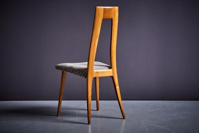 Set of 8 Dining Chairs by Ernst Martin Dettinger in Cherry Wood Germany