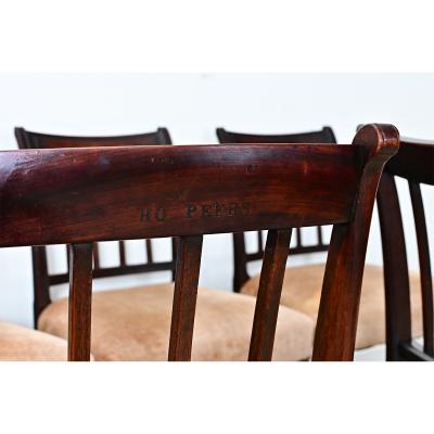 Set of 8 English 19th Century H O Peers Mahogany Dining Chairs
