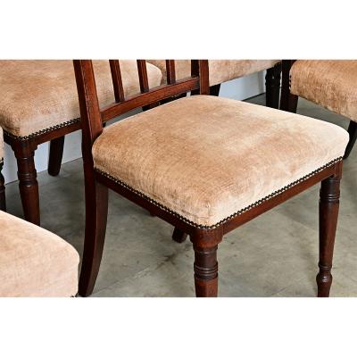 Set of 8 English 19th Century H O Peers Mahogany Dining Chairs
