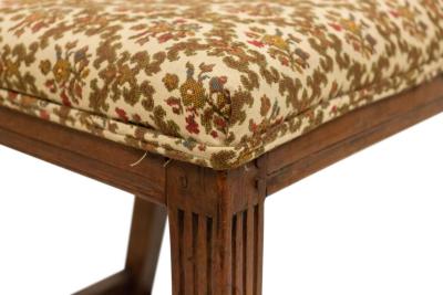 Set of 8 English Country Walnut Side Chairs