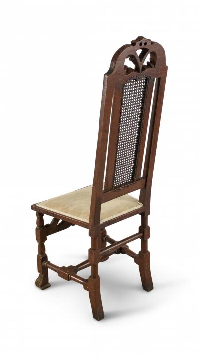Set of 8 English Renaissance Paw Foot and Narrow Cane Back Side Chairs