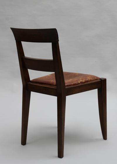 Set of 8 Fine French 1930s Mahogany Dining Chairs