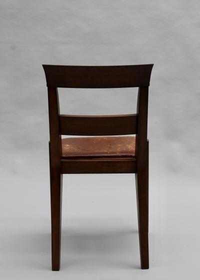 Set of 8 Fine French 1930s Mahogany Dining Chairs