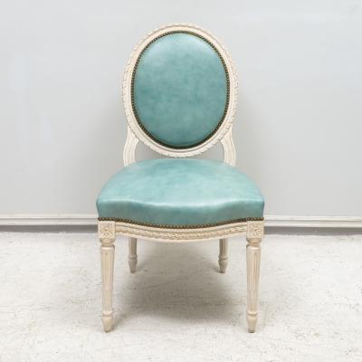 Set of 8 Louis XVI Style Painted Dining Chairs